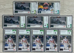 10x) ALL CSG CGC 10 GRADED ROOKIE LOT Lewis Hamilton Mick Shumacher Yuki Tsunoda - Picture 1 of 1