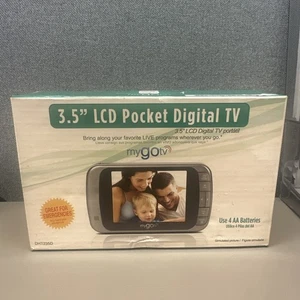 MyGoTV DHT235 Silver 3.5" LED Digital Handheld Color TV Portable w/ Original Box - Picture 1 of 4