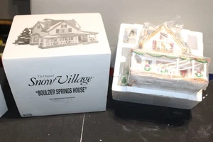 Dept 56 Snow Village "Boulder Springs House" Christmas 54873 Original Box, NEW - Picture 1 of 5