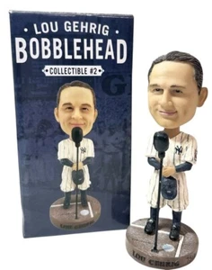 NY YANKEES LOU GEHRIG LIMITED ED. BOBBLEHEAD FIGURE LUCKIEST MAN SPEECH SGA 2014 - Picture 1 of 16