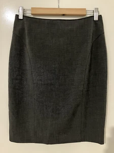 Portmans Women's Size 10 Pencil Skirt Knee Length Grey Career   Wear  rrp 69.95 - Imagen 1 de 4
