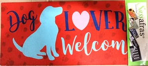 Evergreen - Dog Lovers Welcome - Sassafras Switch Mat 10" X 22" - Picture 1 of 6