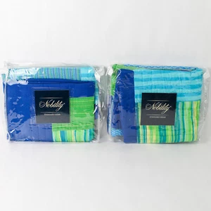 Set of 2 Nobility Standard Sham Muy Caliente Green Blue 20" x 26" 100% Cotton - Picture 1 of 5