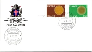 Iceland FDC 1970 EUROPA - Reykjavik - J16491 - Picture 1 of 2