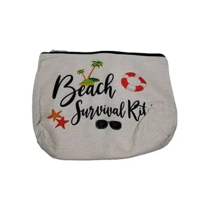 Bolsa de Maquillaje de Viaje de Playa Kit de Supervivencia de Playa Pequeña Bolsa Organizadora con Cremallera - Imagen 1 de 4