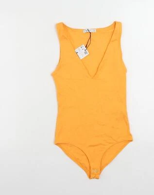 Body Stradivarius Mujer Naranja Poliamida Una Pieza Talla XS Snap Foto 1 de 4
