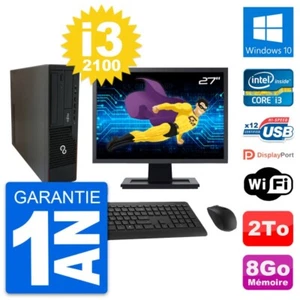 PC Fujitsu E910 Dt Bildschirm 27 " Intel i3-2100 RAM 8Go Disc 2To Windows 10 - Bild 1 von 7