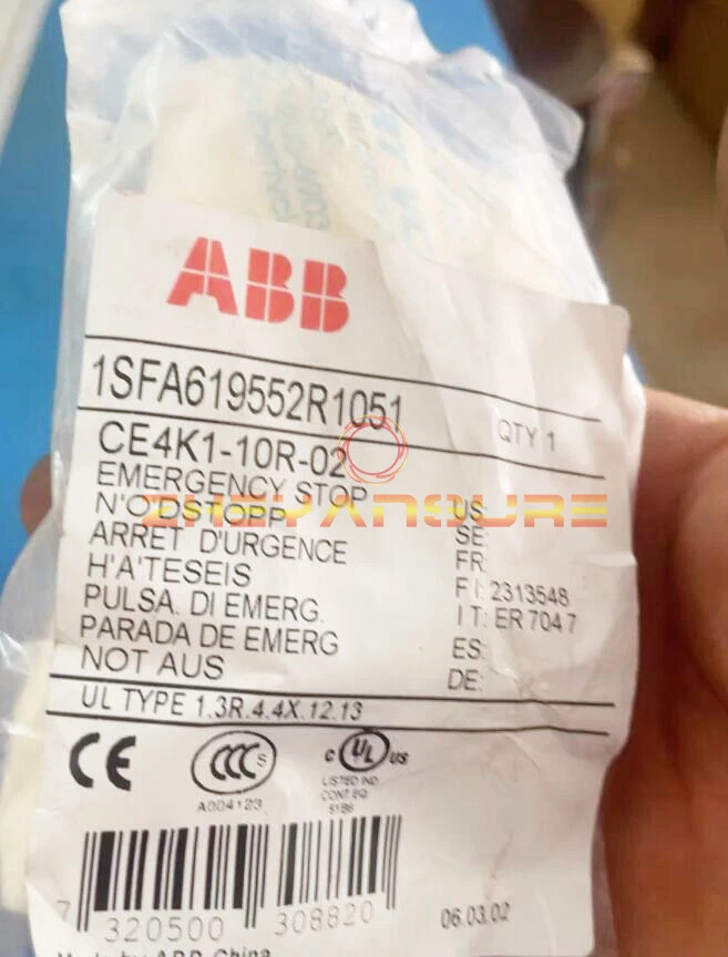 1PCS New ABB key reset type emergency stop switch CE4K1-10R-02 - Image 1 of 1