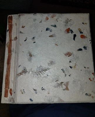 Handmade Photo Album Découpage leaves all over it. Holds 50 4 x 6 prints. - Image 1 of 3