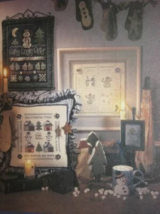 Snow Folio SHepherd's Bush Cross Stitch Pattern Leaflet 4 Chart Snowmen Winter - Picture 1 of 1