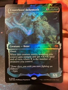 MTG Tarkir Dragonstorm Craterhoof Behemoth Showcase Foil - Picture 1 of 1