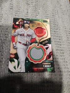 2024 Topps Holiday - Relics #RC-TC Triston Casas (MEM, RC) - Foto 1 di 2