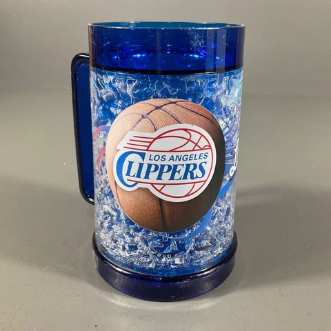 Los Angeles Clippers NBA Basketball Clear Freezer Mug Blue Team Logo Sports Cover