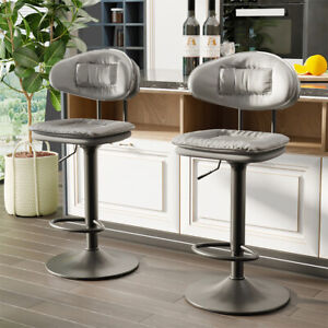FATIVO Counter Barstool Adjustable Chair Comfortable High Back Stable Island 