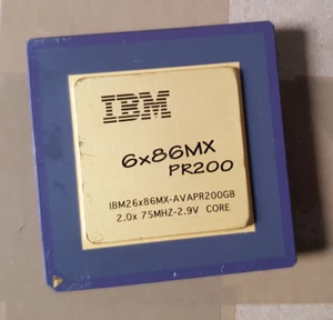 IBM 6x86MX PR200 AVAPR200GB 2.0X 75MHz 2.9V CPU - Tested / Working - Picture 1 of 1