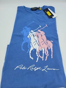 Camisa polo para hombre Ralph Lauren calce clásico azul manga corta XXL 0024 - Imagen 1 de 1