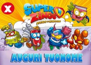 Cialda SUPER ZINGS Decorazione Torta Ostia o Zucchero compleanno