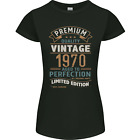 Premium Vintage 54th Birthday 1970 Womens Petite Cut T-Shirt