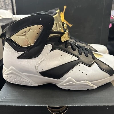 Talla 12 - Air Jordan 7 Retro Cigarro Blanco/Dorado Hombre Talla 12 ¡NUEVO!! Foto 1 de 4