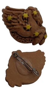 Pre WW2 German WHW Clay Donation Constellation Pegasus Badge - Picture 1 of 6