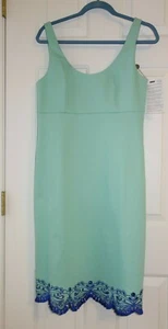 NUEVO VESTIDO MUJER EMILIO PUCCI AZUL US 6 8 IT 44 HECHO EN ITALIA - Imagen 1 de 12