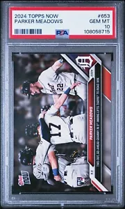 2024 Topps Now MLB 653 Parker Meadows RC Grand Slam Detroit Tigers PSA 10 - Picture 1 of 2