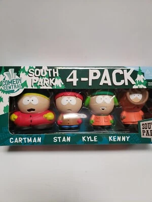 South Park 4 Pack Cartman Stan Kyle Kenny 5" Comedy Central Mirage Figures New - Image 1 of 4