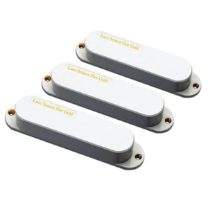 Lace Sensor Hot Gold Pickup set for Strat, White 21203-01 - Picture 1 of 3