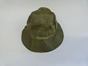 Barbour Waxed Cotton Bucket Hat Hunting Fishing Shooting Large - Picture 1 of 3