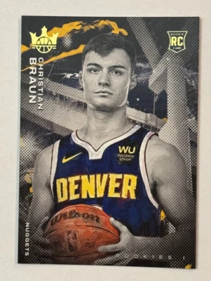 2022-23 Panini Court Kings Level 1 #97 Rookie Christian Braun Denver Nuggets - Image 1 of 2