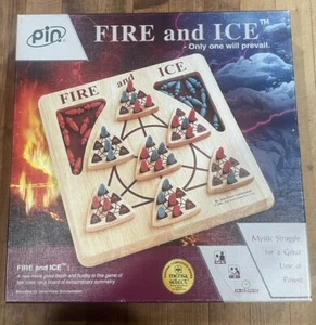 MENSA SELECT 'Fire and Ice' Wooden Board Game by PIN Masterpiece Games Open Box - Picture 1 of 20