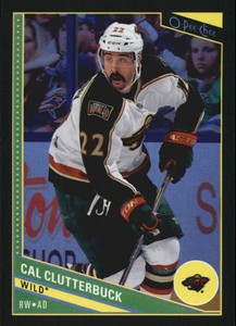 2013-14 (WILD) O-Pee-Chee Black Rainbow #112 Cal Clutterbuck/100