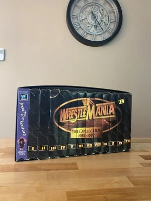 Vintage WWF WrestleMania - The Legacy VHS Box Set Volumes 1-13 Plus Extra - Image 1 of 4