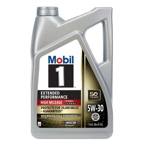 Extended Performance High Mileage Full Synthetic Motor Oil 5W-30, 5 Quart - Picture 1 of 7