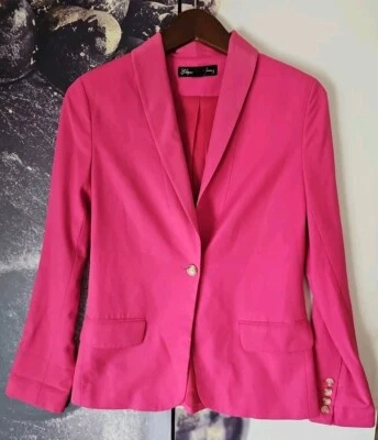 Elizabeth and James Womens One Button Blazer Jacket Barbie Pink Size 2 - Image 1 of 4