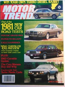 Motor Trend  Magazine Sept 1980 Cars Women Buy & Why - Picture 1 of 1