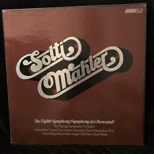 MAHLER Symphony #8 - GEORG SOLTI - Chicago - LONDON OSA-1295 ST 2LP BOX.. - Picture 1 of 6