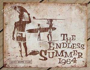 Endless Summer 1964 Bruce Brown TIN SIGN metal poster bar decor movie surf 1863 - Picture 1 of 9