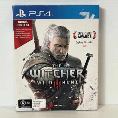 The Witcher III 3 Wild Hunt PS4 PlayStation 4 Game + Soundtrack + Manual + Map - Image 1 of 4