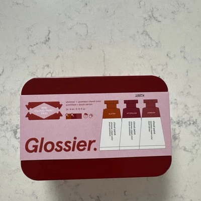 Glossier Mini Cloud Paint Blush Trio Holiday 2025 LIMITED EDITION 0.13oz x 3 NEW - Image 1 of 4