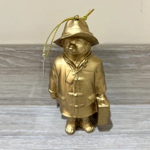 M&S Marks & Spencer Gold Paddington Bär Harzkugel Christbaumschmuck - Bild 1 von 8