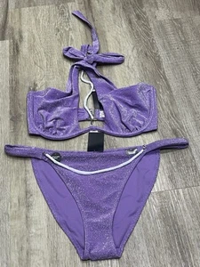 Conjunto de Bikini Ann Summers Cerdeña Lila Brillante Talla 16 - PUBLICACIÓN GRATUITA - Imagen 1 de 7