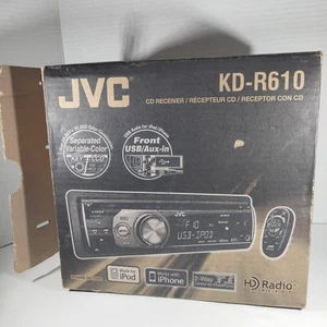 Jvc Kd R610 CD Reciever iPod iPhone Audio Bluetooth New Open Box No Remote - Picture 1 of 6