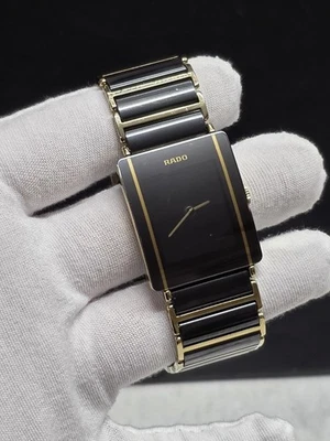 Rado 193 0456 3, DiaStar Black & Gold 24mm Ceramic Men's Watch Multifunctional  - Image 1 of 4