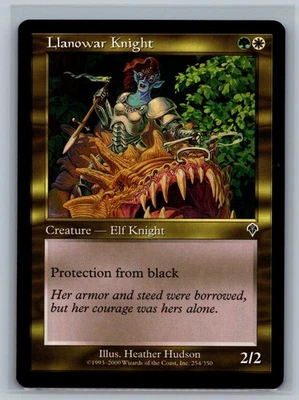 Magic The Gathering Invasion 4x Llanowar Knight #254/350 MTG TCG CCG Playset - Image 1 of 2