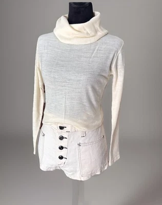 Top de Colección Años 70 Foxmoor Elegante Semi Transparente Capucha Cuello Tortuga. Pequeño Foto 1 de 4