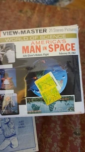 View Master B657, America's Man in Space, Project Mercury, Juego de 3 carretes - Imagen 1 de 3
