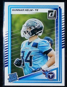2025 Donruss Gunnar Helm Rated Rookie #371 Tennessee Titans - Picture 1 of 2