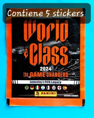 PANINI SEALED PACK WORLD CLASS 2024 BRAZIL VERS STICKERS POCHETTE BUSTINA SOBRE - Imagen 1 de 2