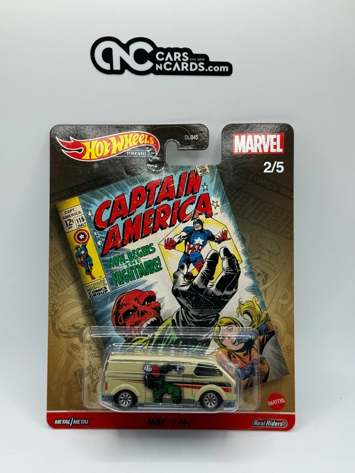 Furgoneta Hot Wheels Premium Marvel Capitán América 2021 2/5 MBK Foto 1 de 2